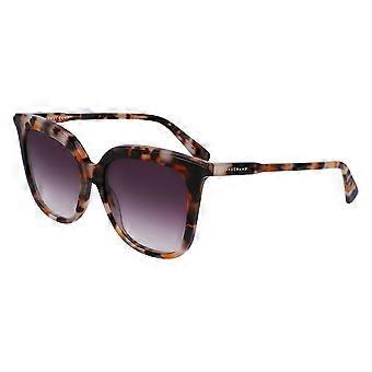 Longchamp LO728S 239 Full Rim Ochre Tortoise Women Square Sunglasses UV3 Original