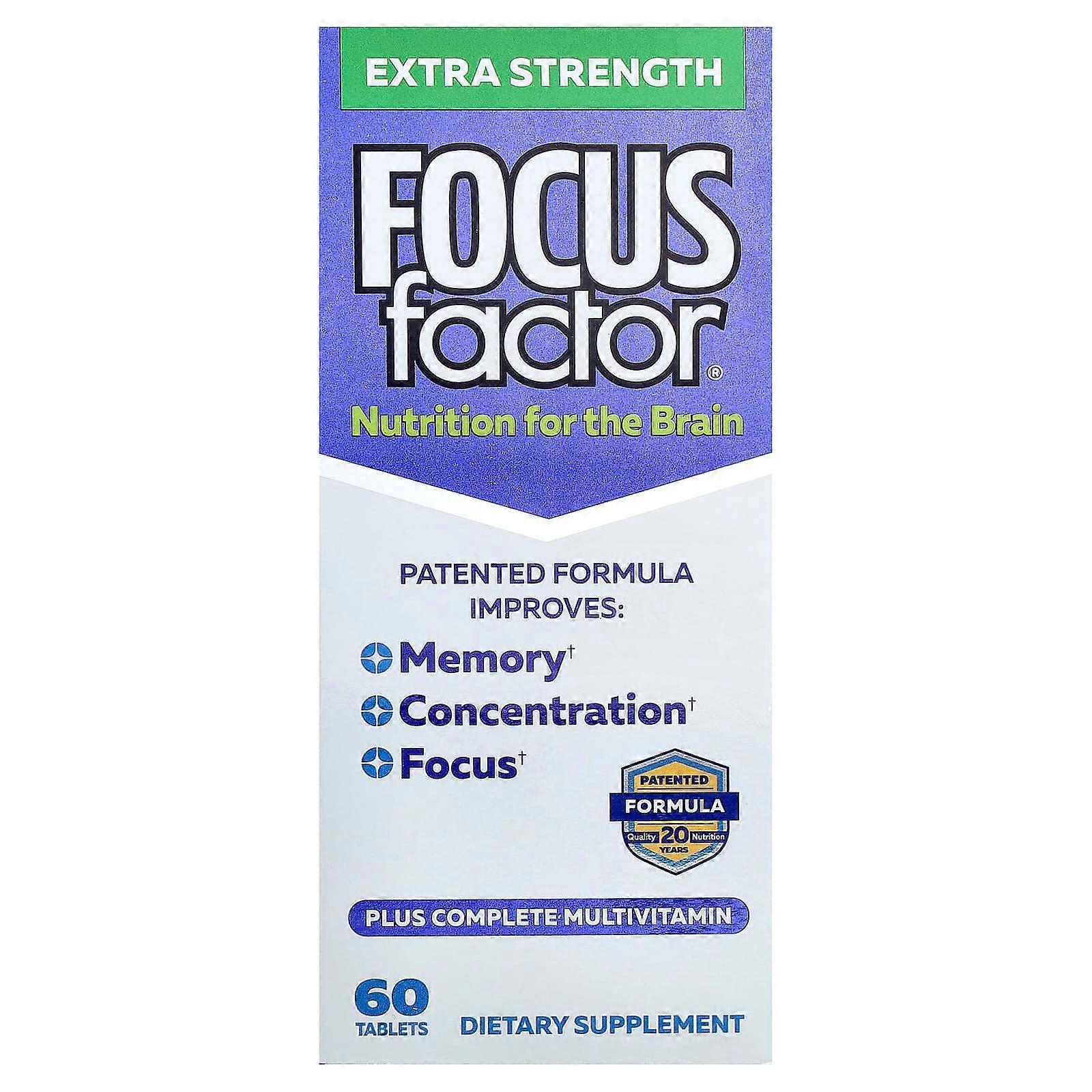 Focus Factor, Extra Strength, 60 Tablets