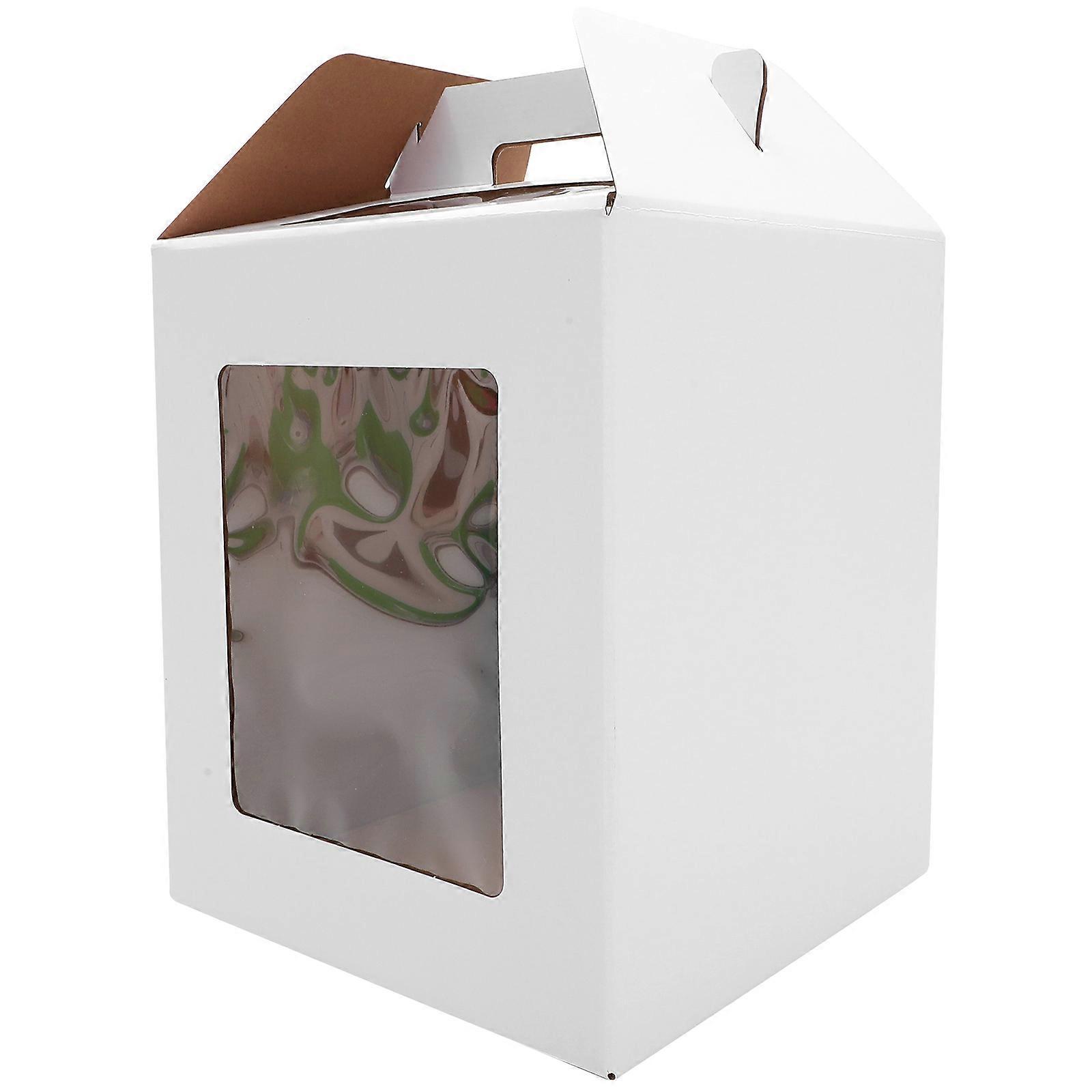 Egg Cake Box compatible with Storage Sturdy Paper Cake Packaging Box compatible with Bakers