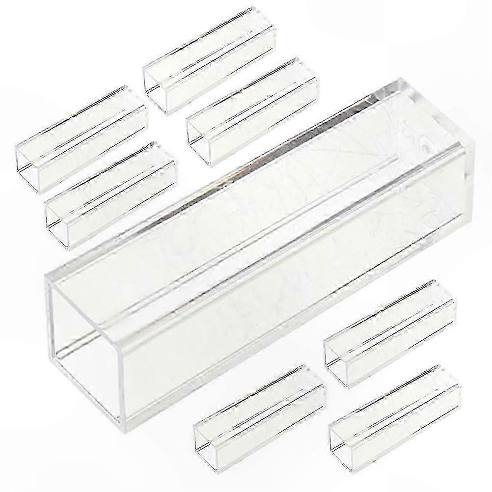 8-Pack Clear Plastic Cuvettes compatible with Lab Experiments
