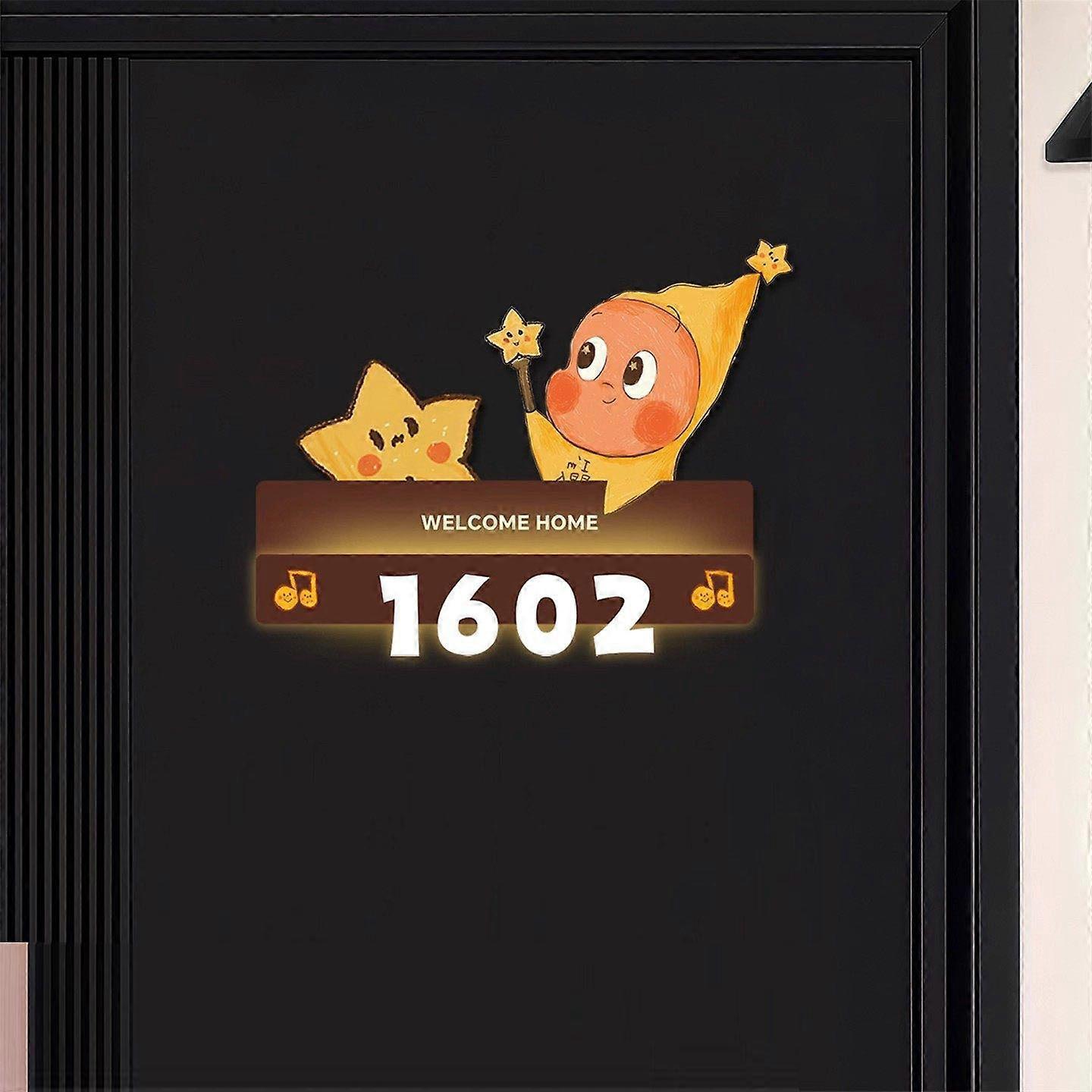 Illuminated Magnetic Door Number Plate