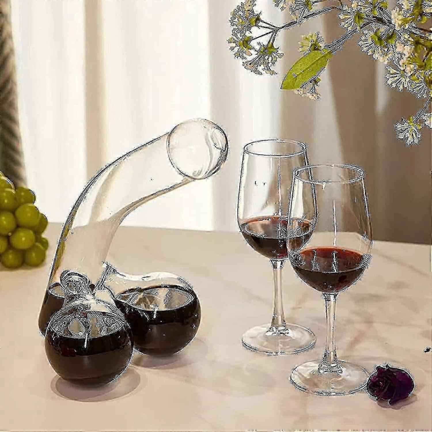 650ml Unique Shape Glass Decanter