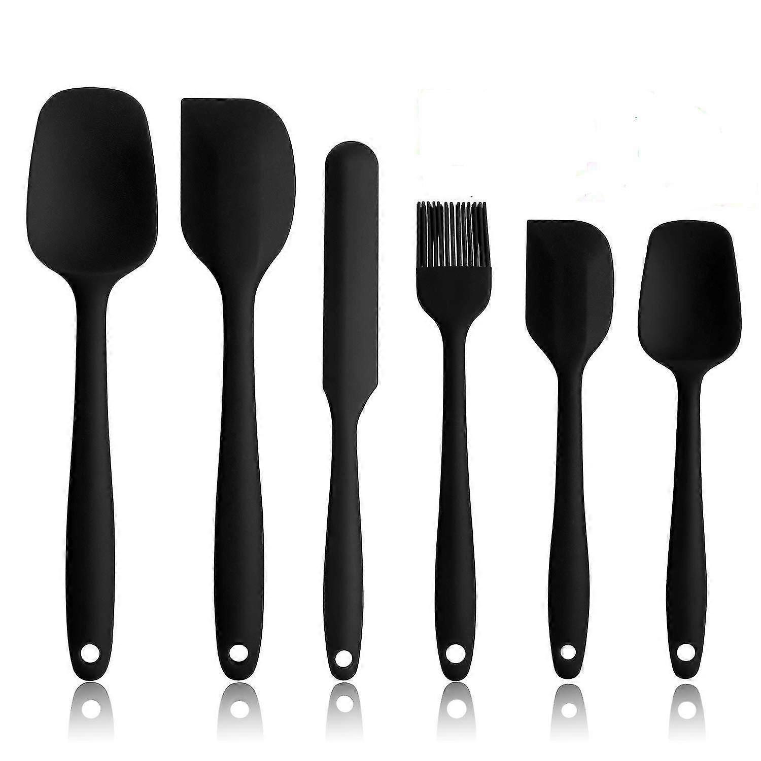 6-Pc Dishwasher-Safe Silicone Spatula Set