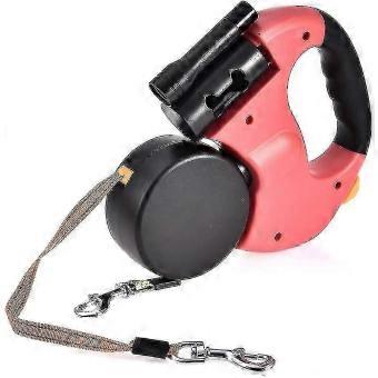 Double Dog Leash Retractable No-Tangle for Two Dogs