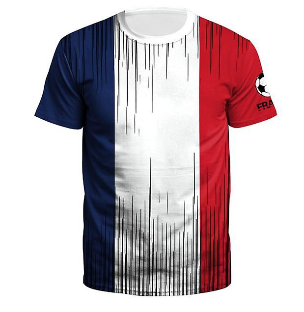 2022 Spring And Summer Fashion New Qatar Football World Cup Fans Cheer The National Team Uniform Short-sleeved T-shirt