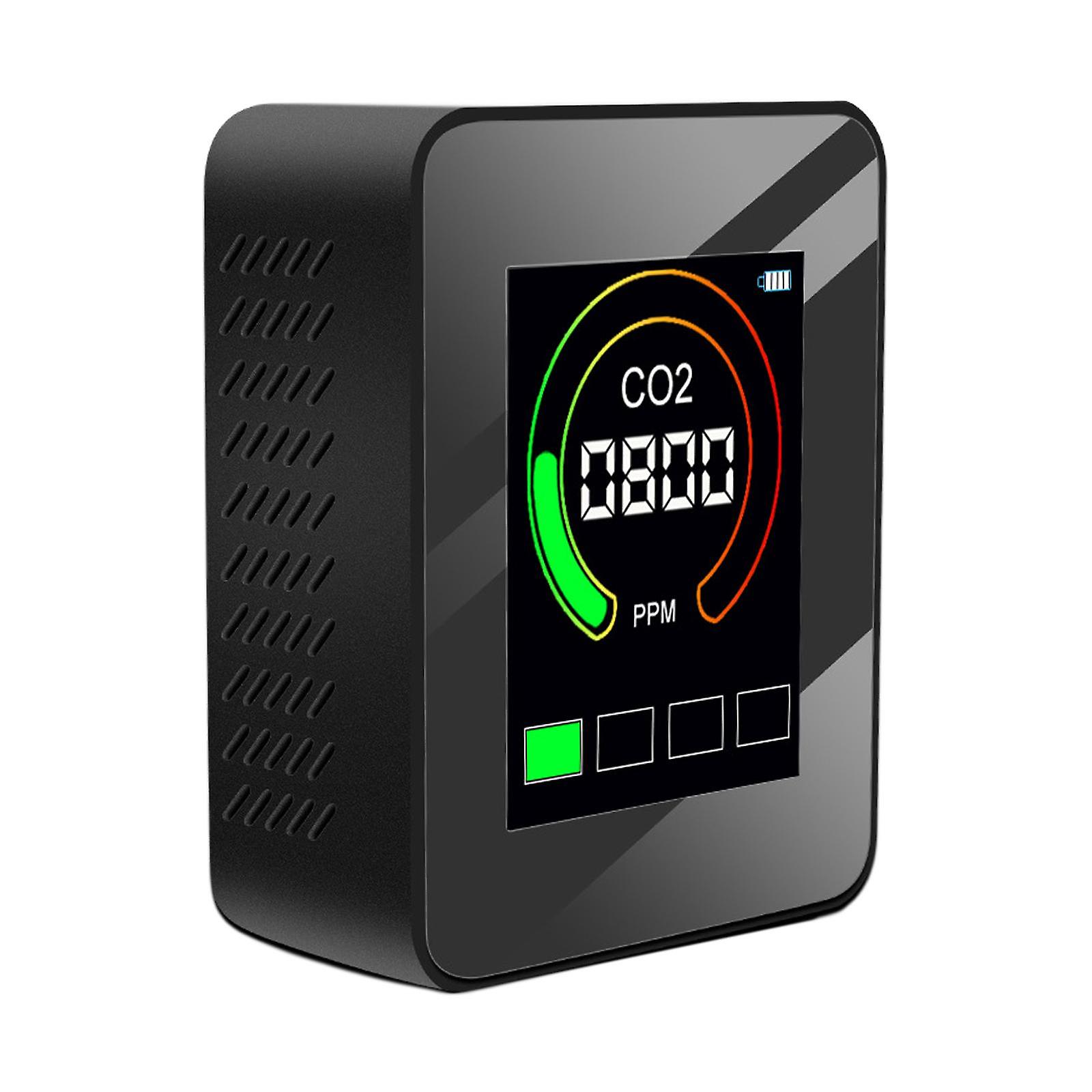 Carbon Dioxide CO2 Detector Meter Tester Equipment Tool Black No Battery