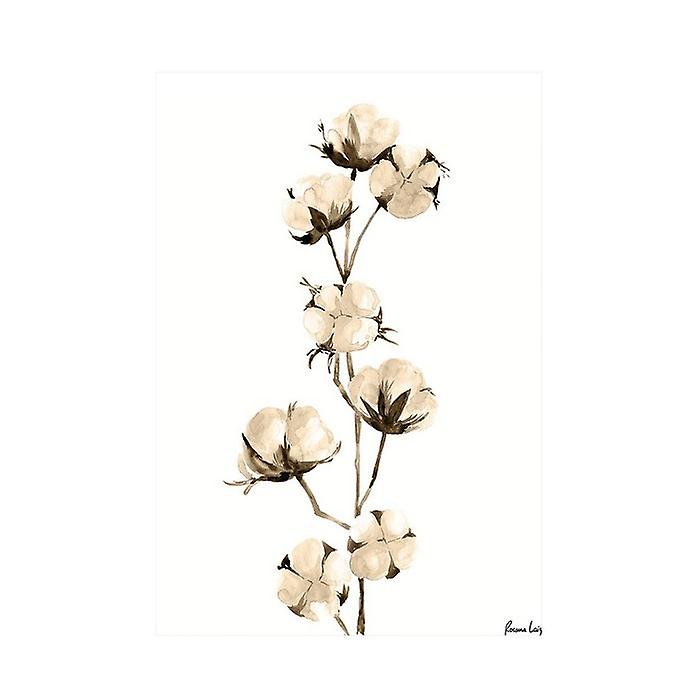 Rosana Laiz Cotton Branch Watercolour Print