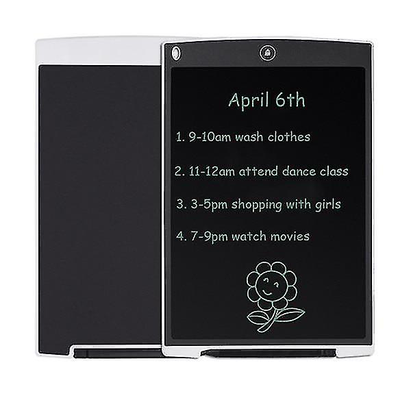 White Lcd Writing Tablet 12 Inch Electronic Digital Graphics Drawing Board Doodle Pad
