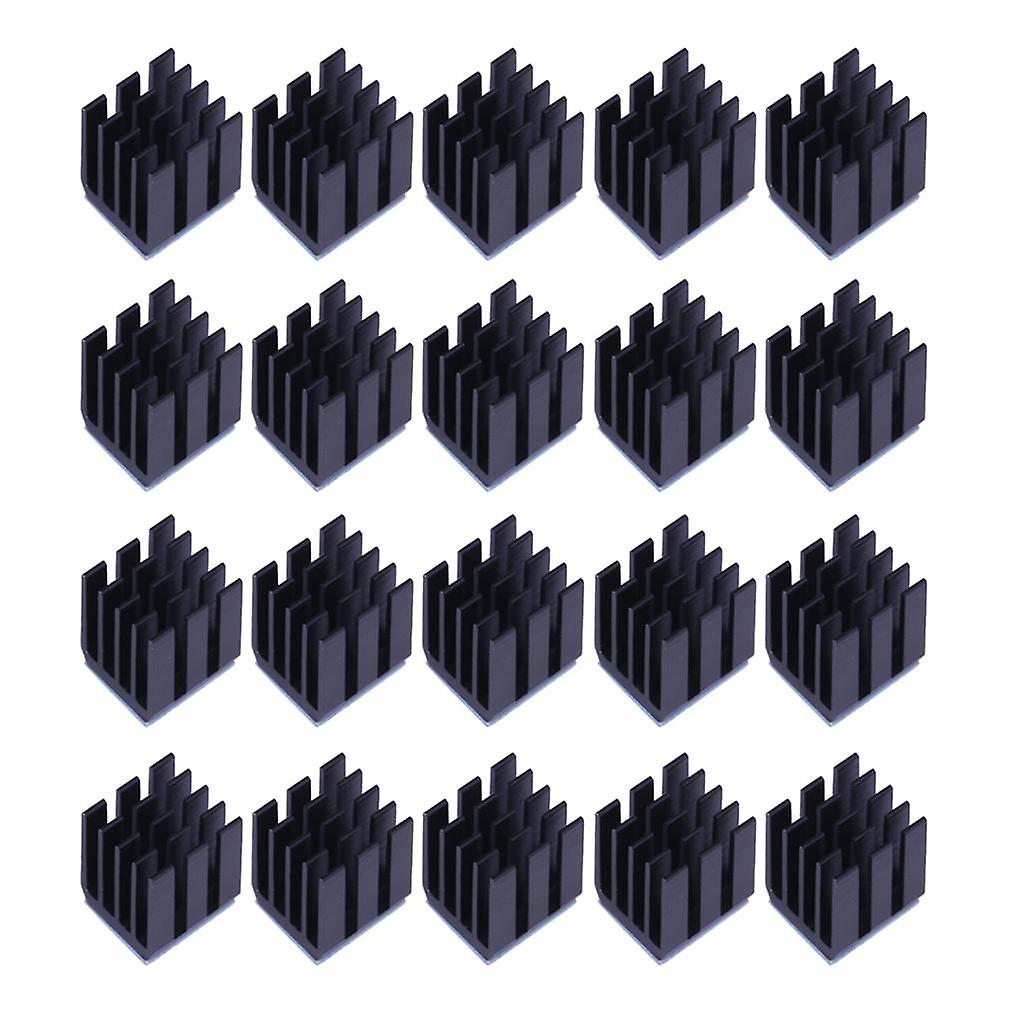 20xStepper Motor Driver Heat Sinks Cooling Block Heatsinks for TMC2100 Black