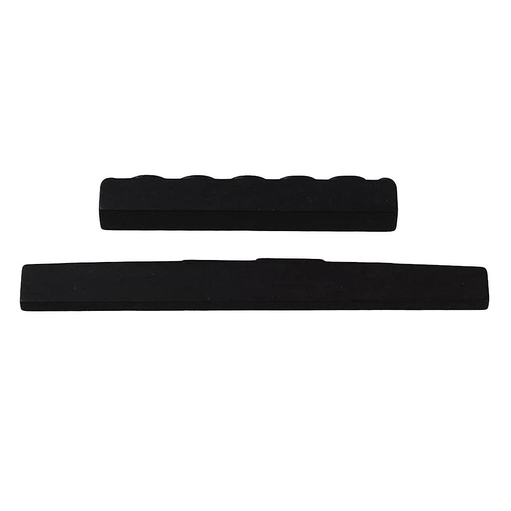 2pcs 6 String Classical Guitar Bone 80mm Bridge Saddle and 52mm Nut