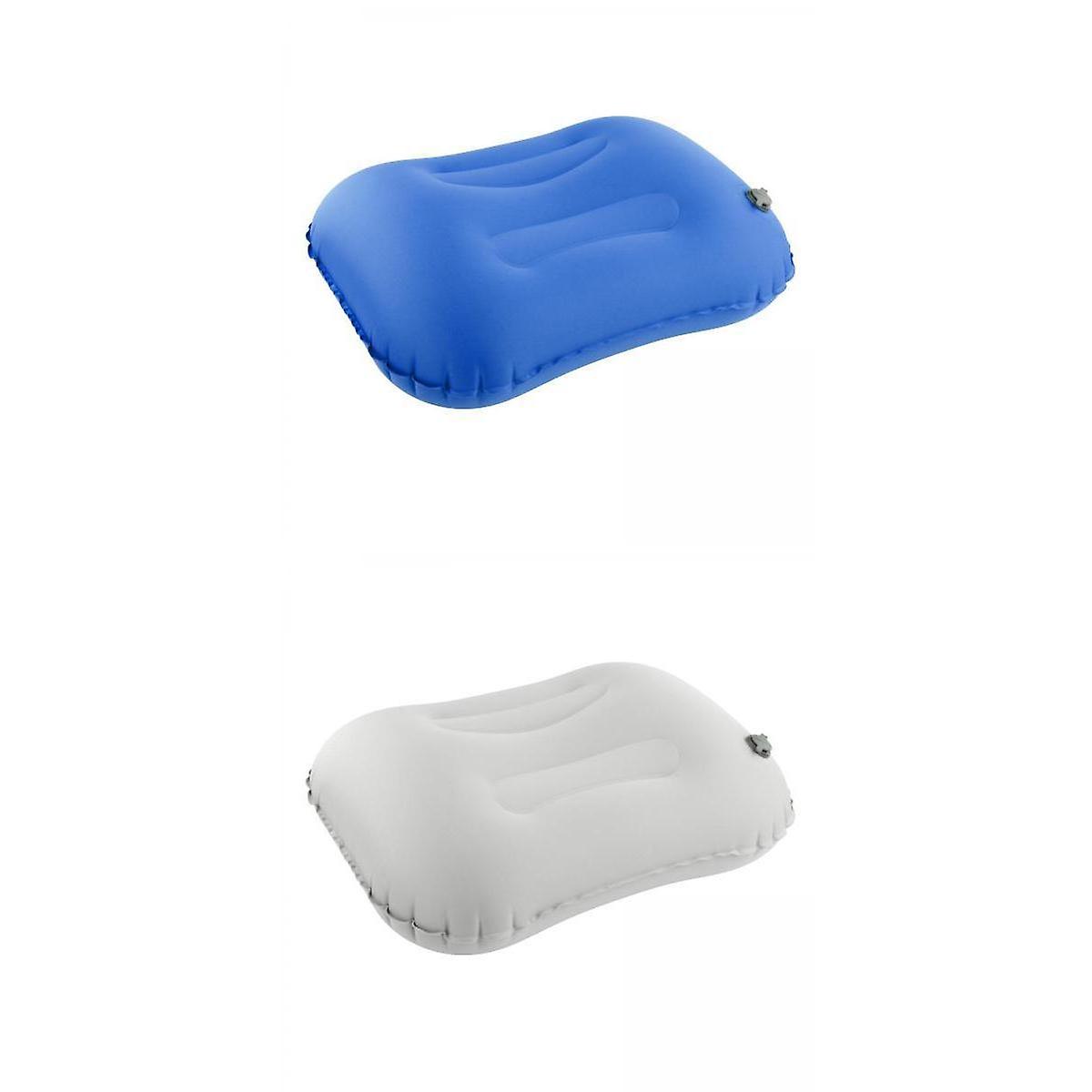 2Pcs Inflatable Camping Pillow Compact Neck Pillow Cushion