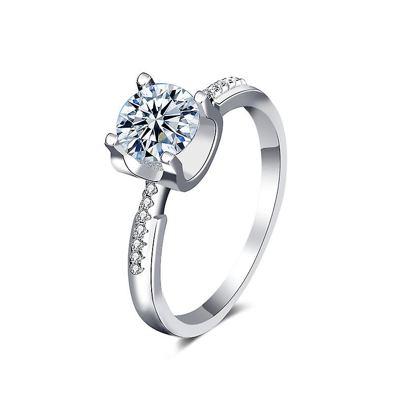 925 Sterling Silver Moissanite Ring