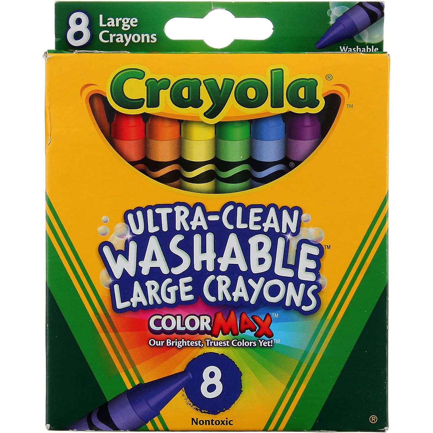 Crayola Ultra-Clean Washable Large Crayons 8 Count