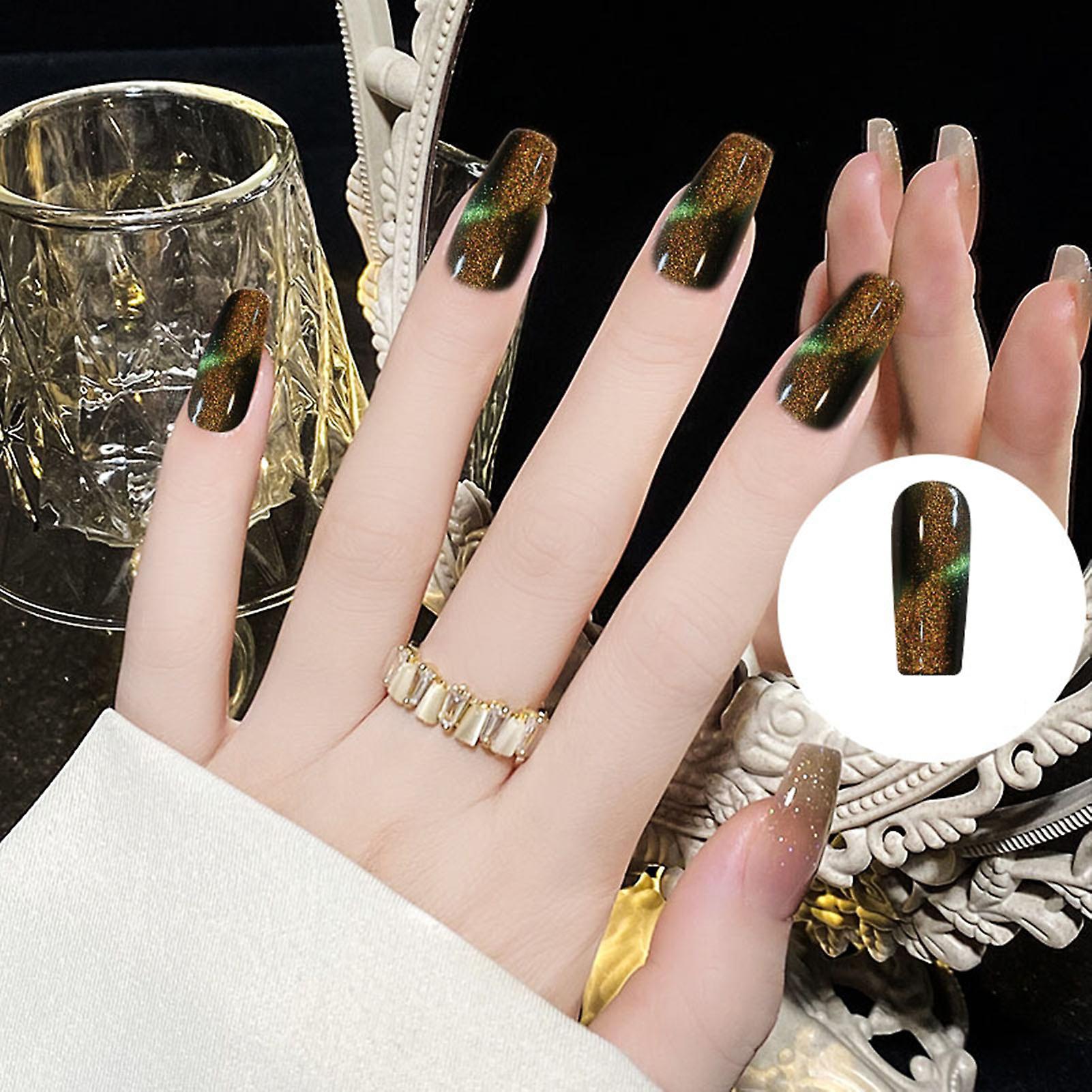 Cat Eye Phototherapy Nail Polish Durable Thin Gel Safe Material Plant Formula For Beginners Nail Salon Practice