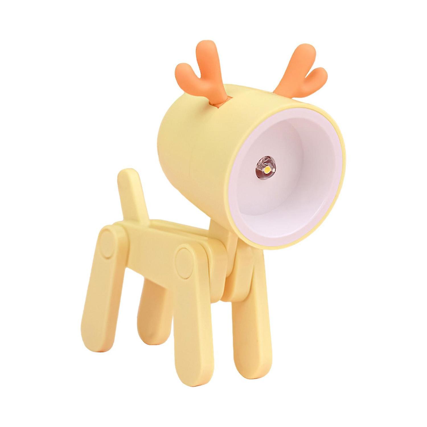 Veilleuse décorative en forme d'animal de compagnie, mini support de téléphone portable, lampe de bureau LED créative