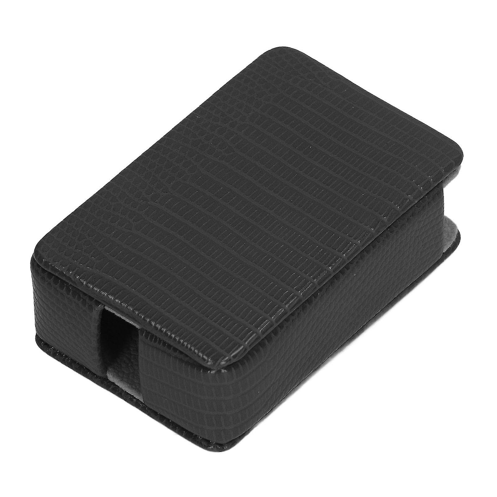Lizard Designed PU Leather Cigarette Box Holder - Black
