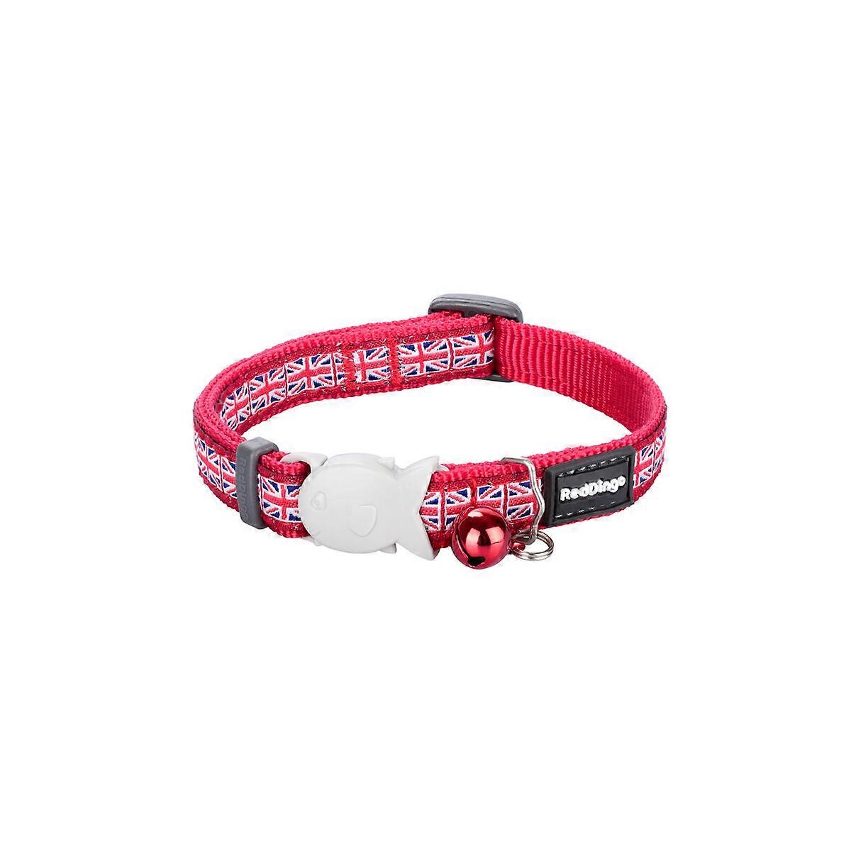 Cat Collar Red Dingo Union Jack 20-32 cm Red