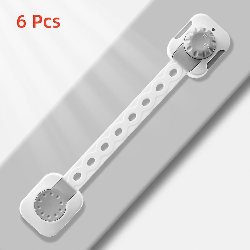 6 Pack Cabinet Locks Child Safety Latches Baby Proof Lock Drawer Door Gift