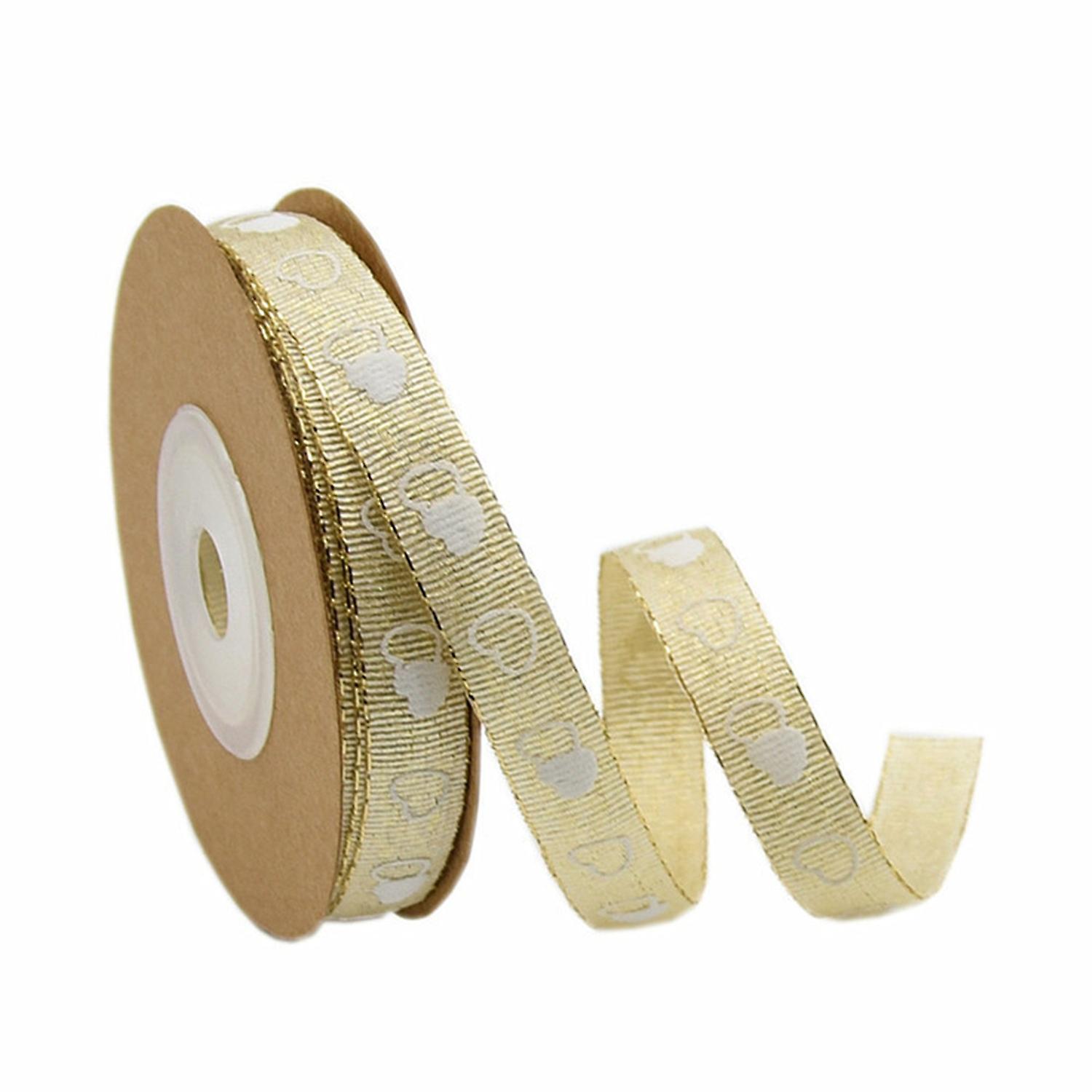 1 Roll Beautiful Valentine's Day Style Ribbon Decor Romantic Eye-catching Polyester Gift Ribbon for