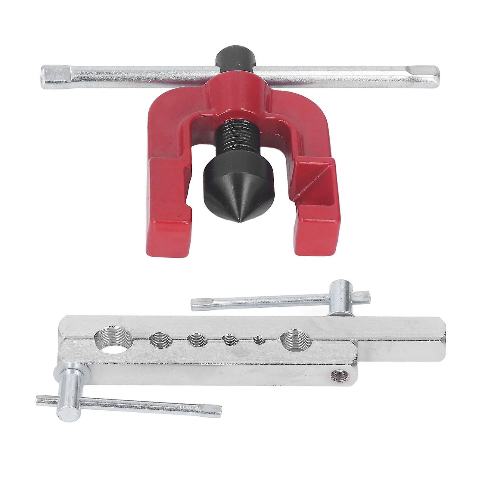 Copper Pipe Flaring Tool with Jig 3/16in 1/4in 5/16in 3/8in 1/2in 5/8in Brass Aluminum Tube Tubing Flare Tool Set 