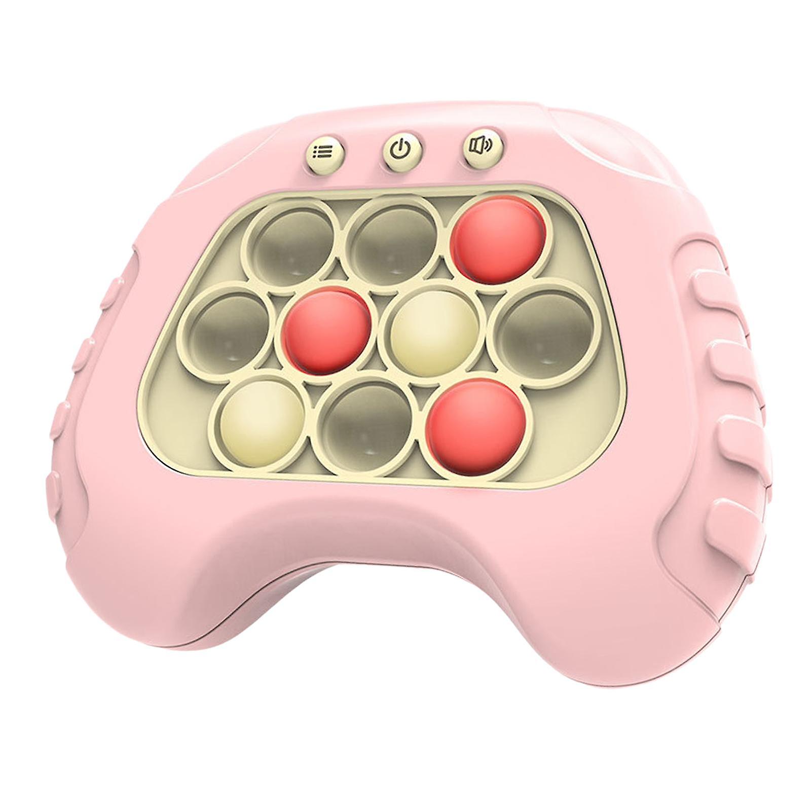 Breakthrough Game Console Sensory Toy Handheld Games Speed Push Game Machine pink