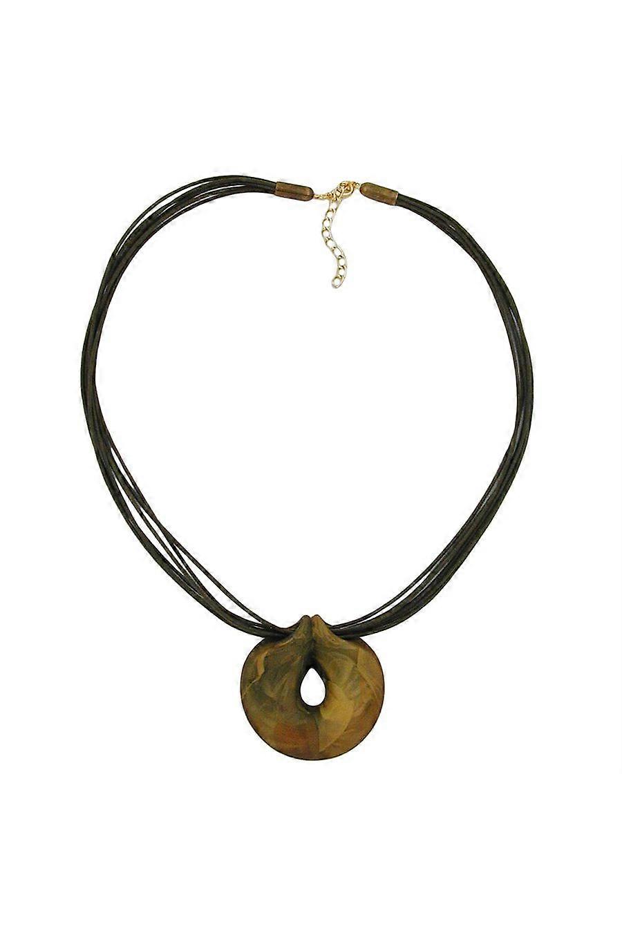 Necklace Green-olive Ring 55cm - Gl01224
