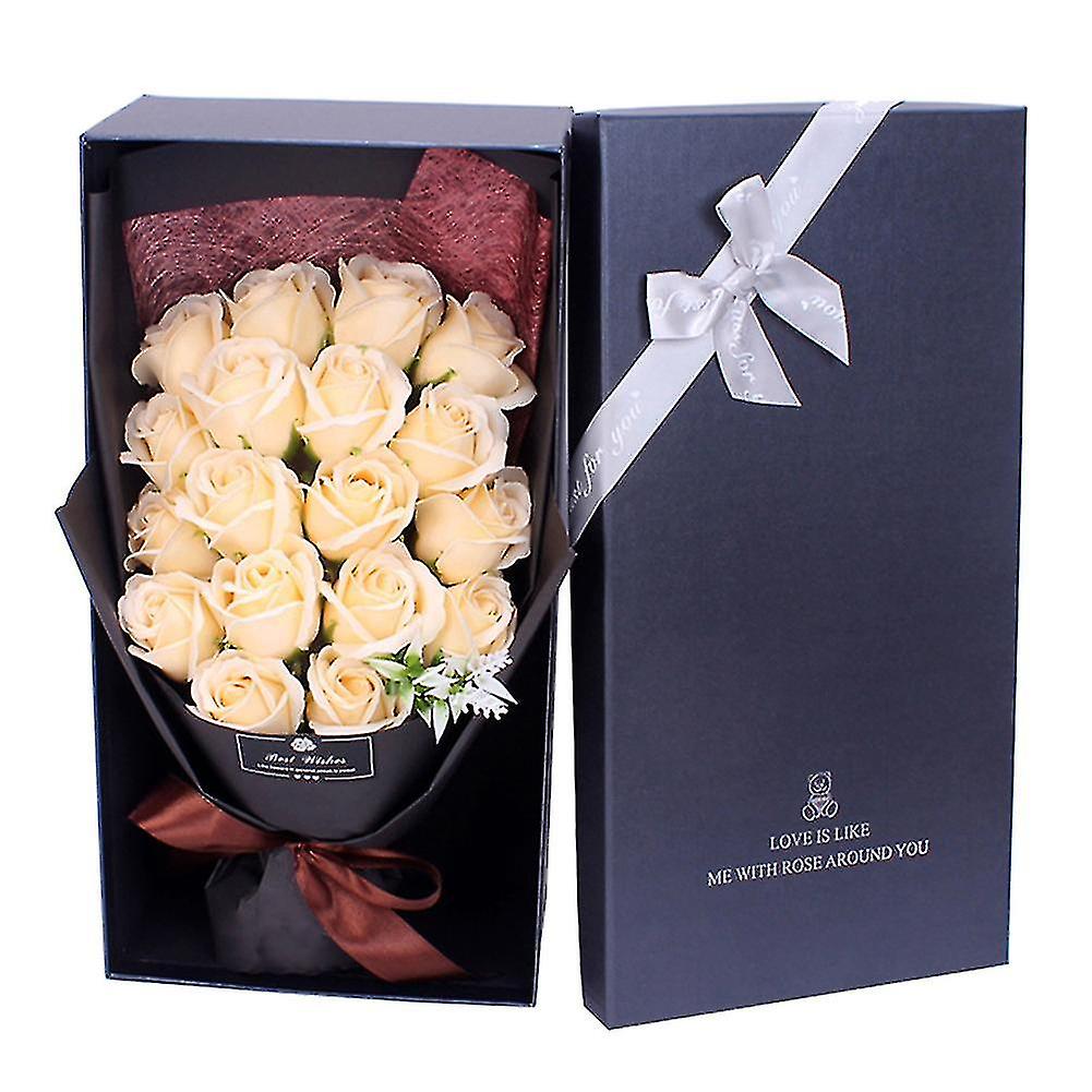 1 Bouquet Artificial Soap Rose Flower Wedding Party Decor Valentine Day Gift