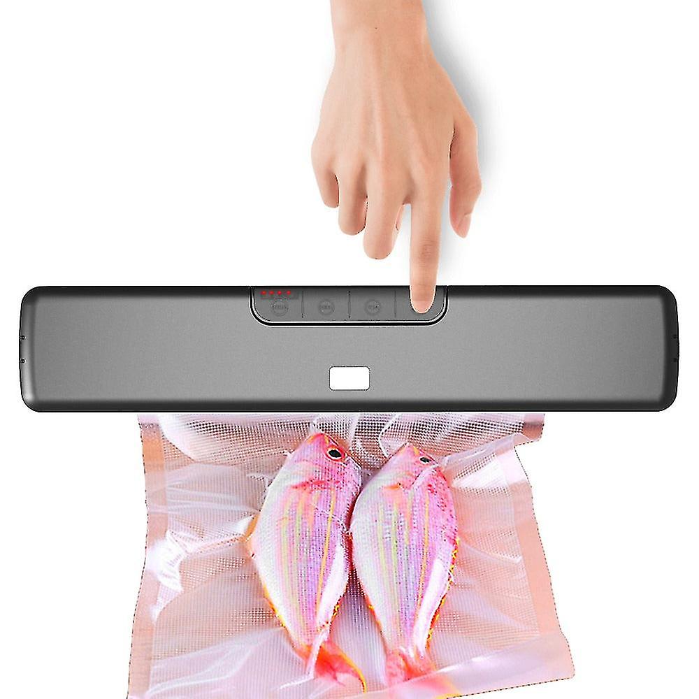 Max 34cm Vacuum Sealer Dry And Wet Machine Dual-purpose Automatic Vacuum Packaging Household Sealing Machine 20pcs Free