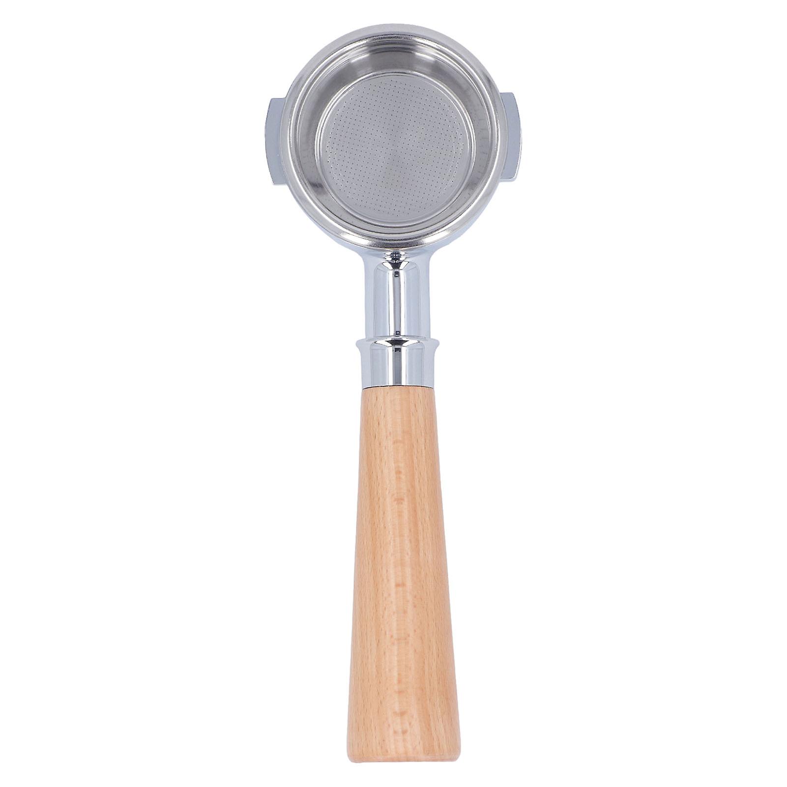 Porte-filtre à café 58 mm en alliage d'aluminium, 2 oreilles, sans fond, poignée avec filtre monocouche