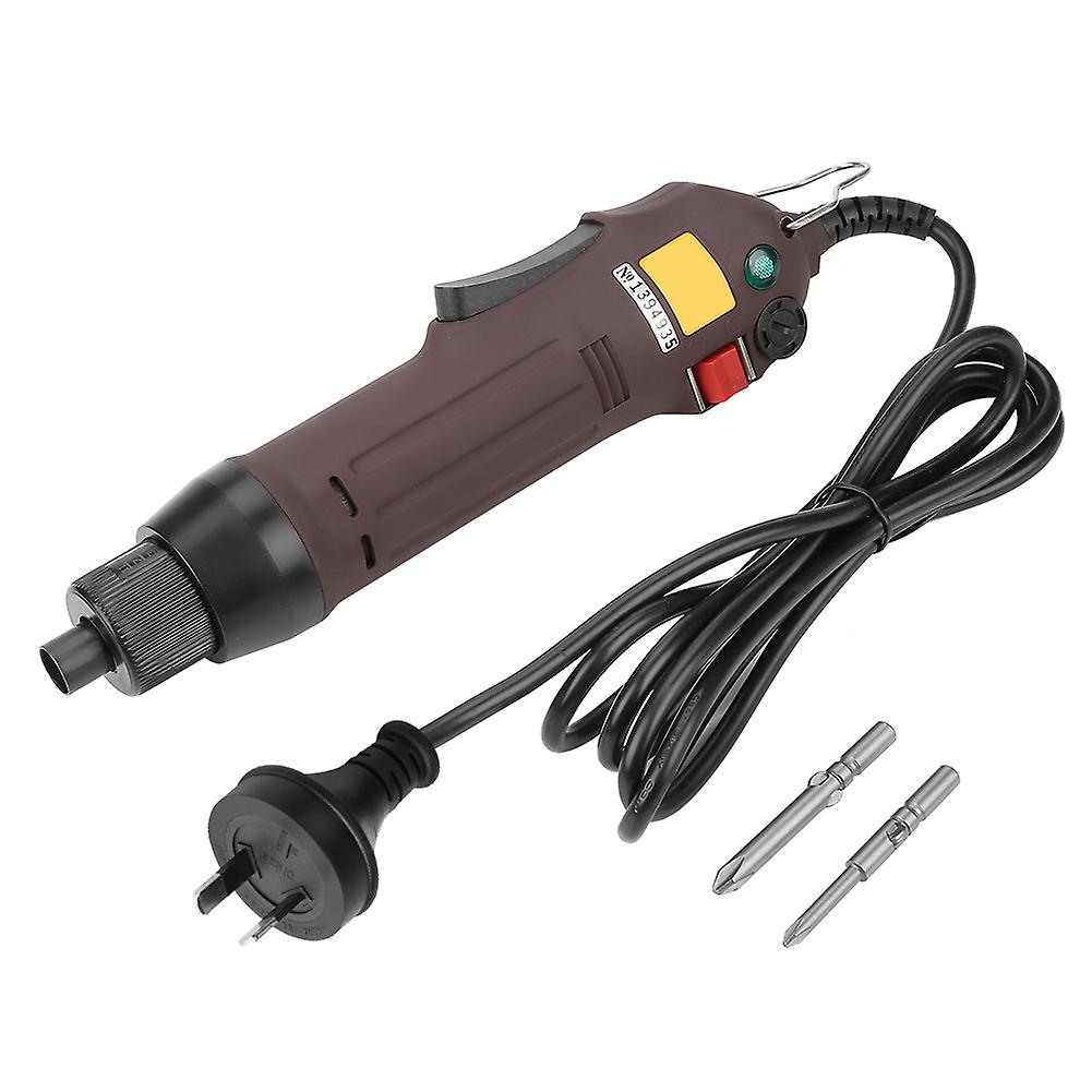 Handheld Straight Shank Electric Screwdriver with 2 Bits Practical Tool Set