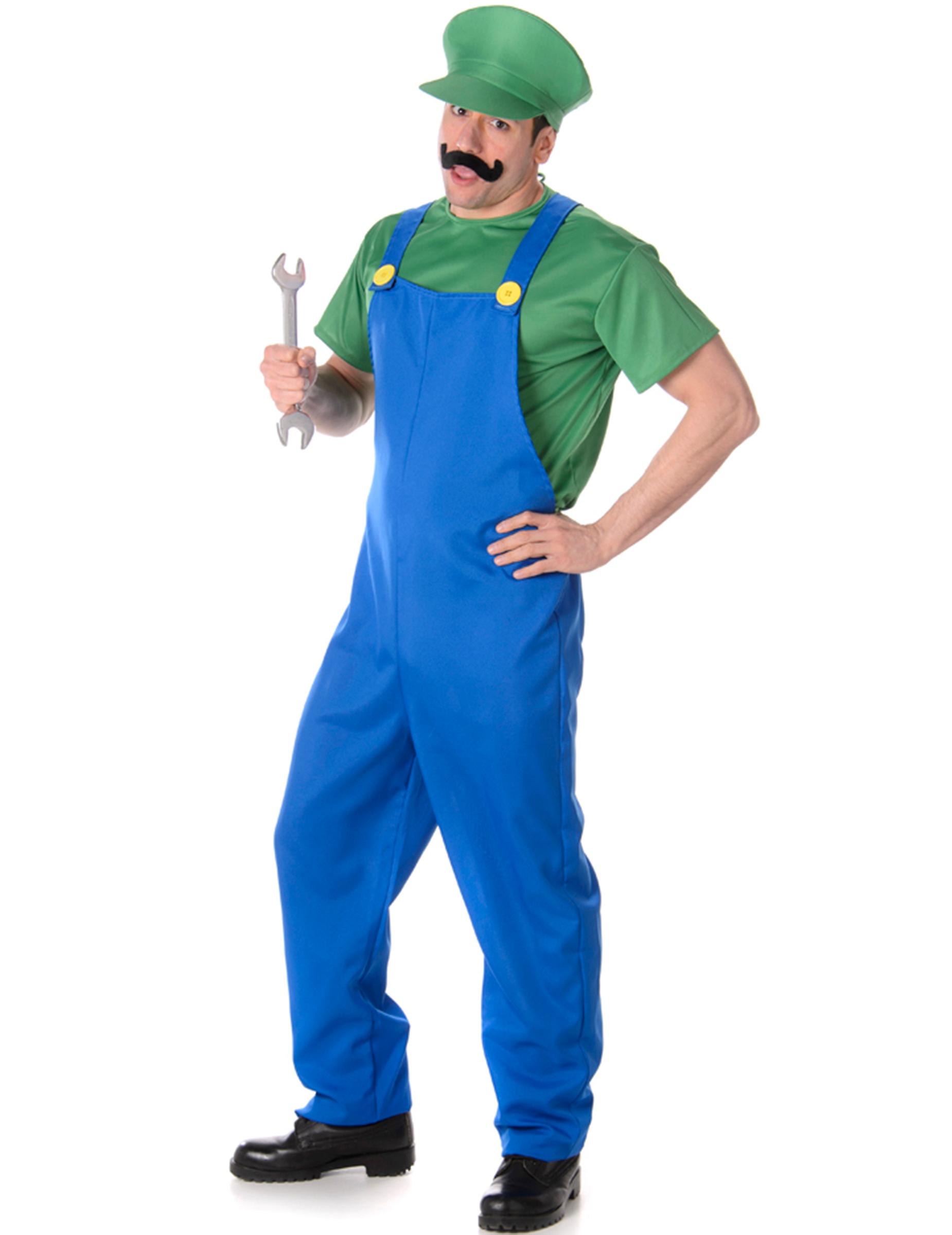 Green plumber costume for men