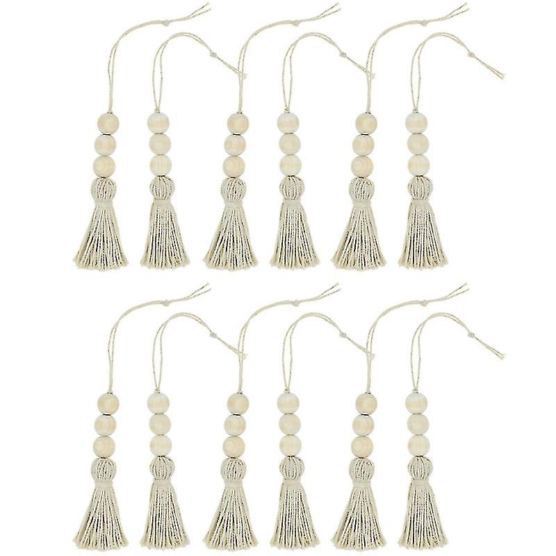 12pcs Wooden Bead Decor