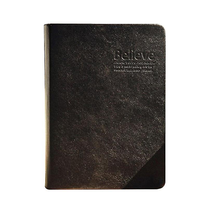 Pu Leather Cover Thicken Diary Notebook For Office Workers