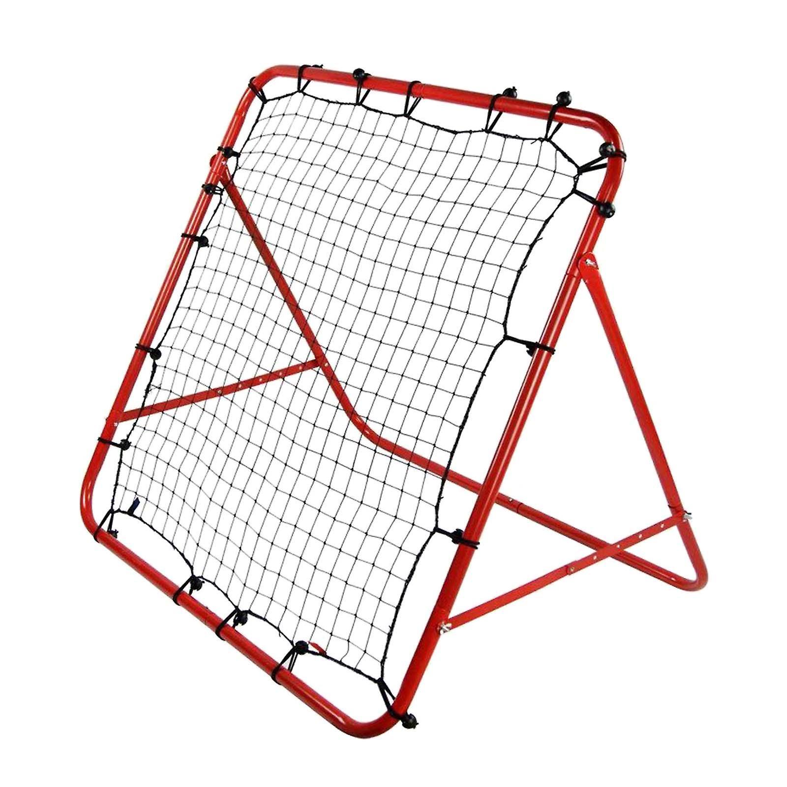 Soccer Rebounder Net Sturdy Iron Frame Soccer Net for Outdoor Competition 1m Red