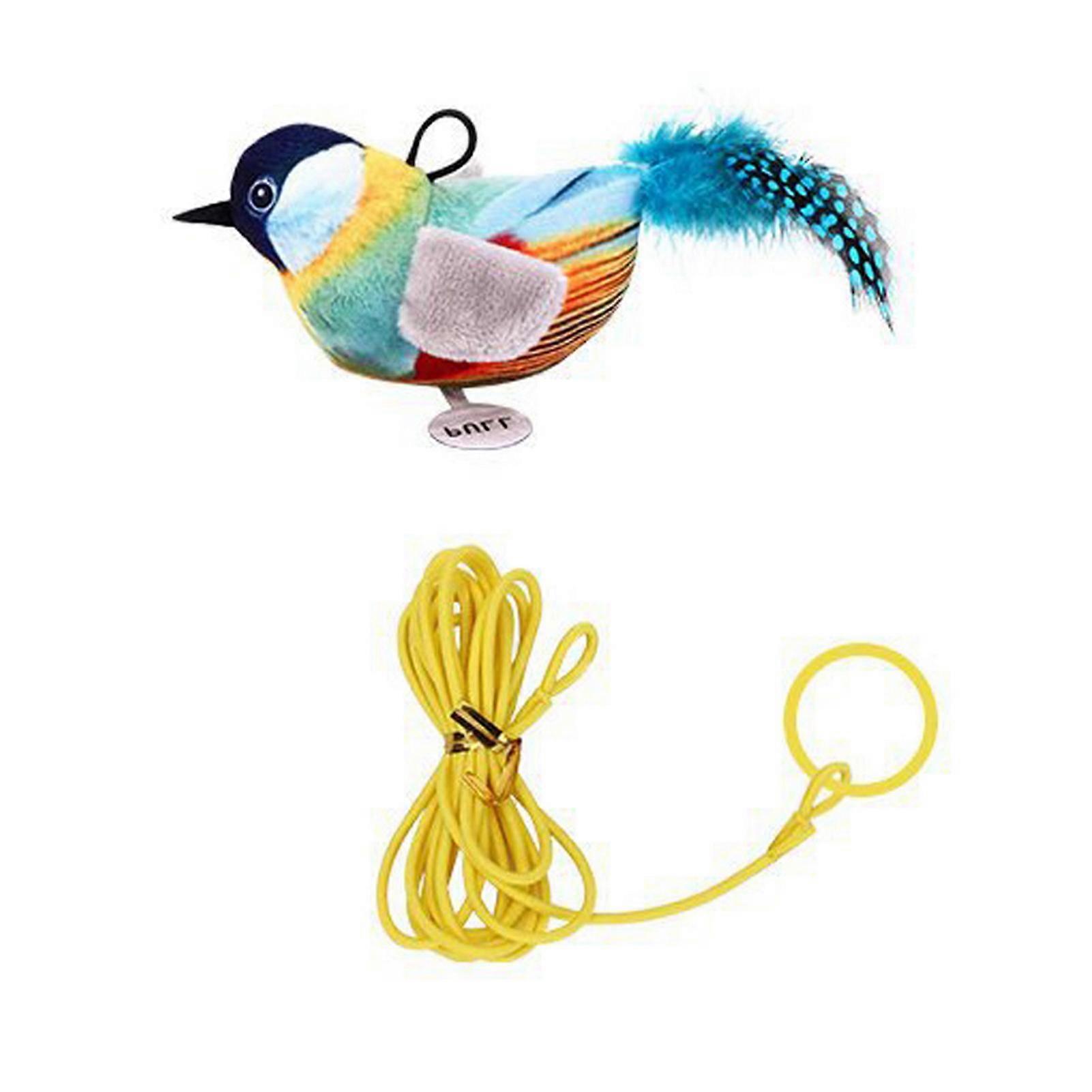 1 Set Cat Toy with Sound Effect Interactive Bite-Resistant Bird Shape Fun Cat Teasing Toy Pet Supplies