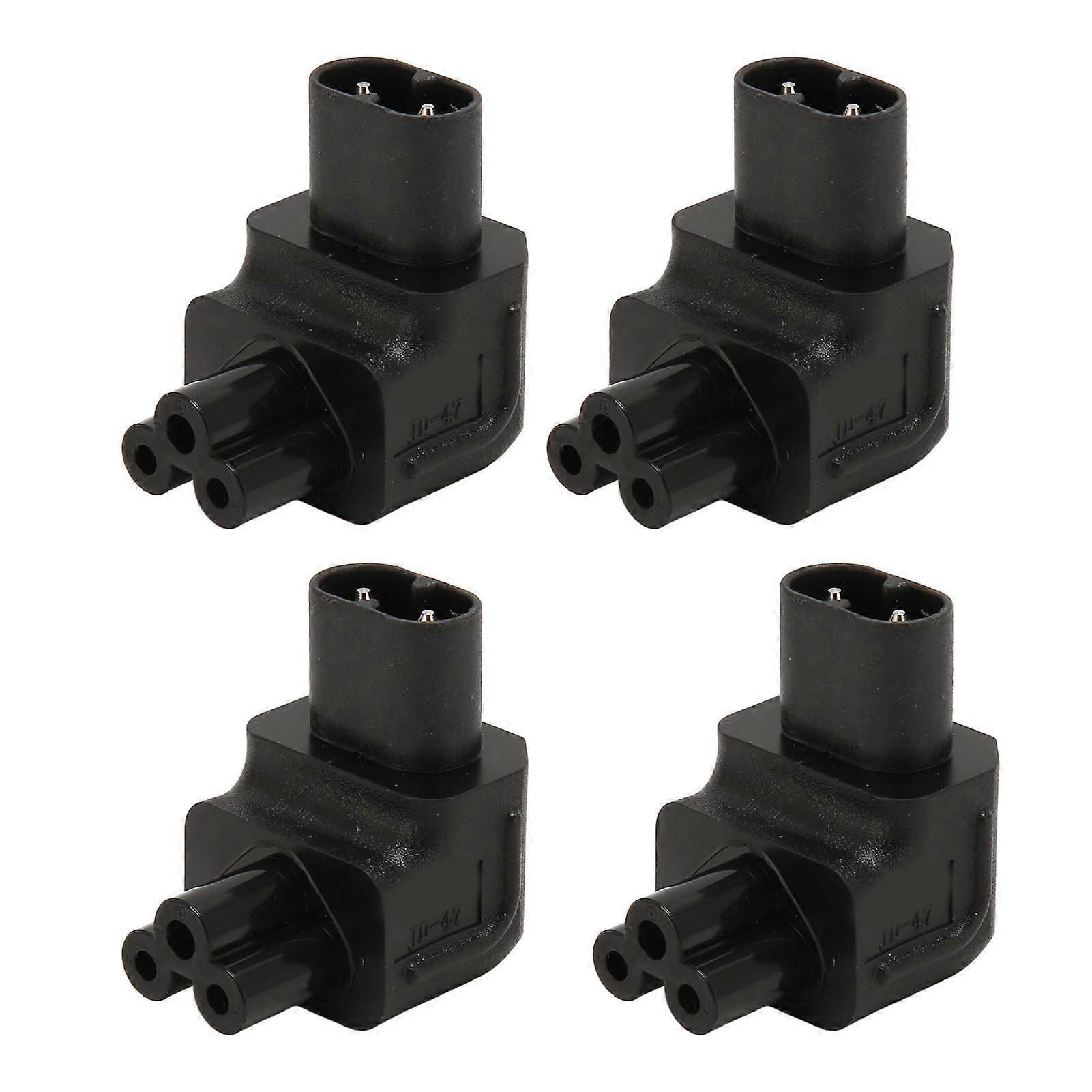 4pcs IEC320 C8 to IEC320 C5 Power Adapter Professional Copper Computer Power Adapter for PDU Chassis Power Supply