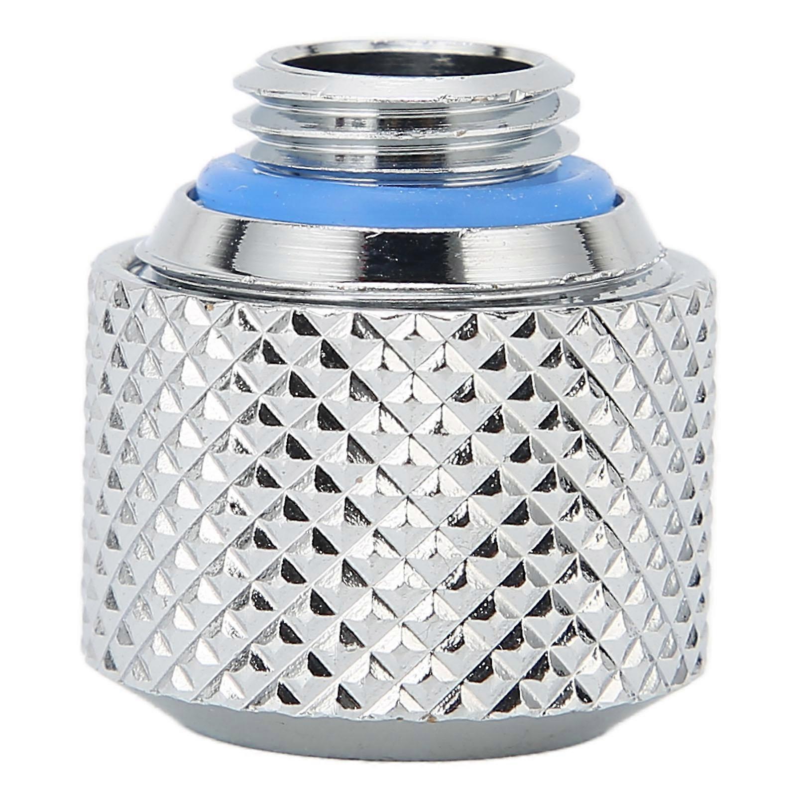 Tube Compression Fitting Premium Brass High Durability Quick Screw Fitting for ComputerSilver