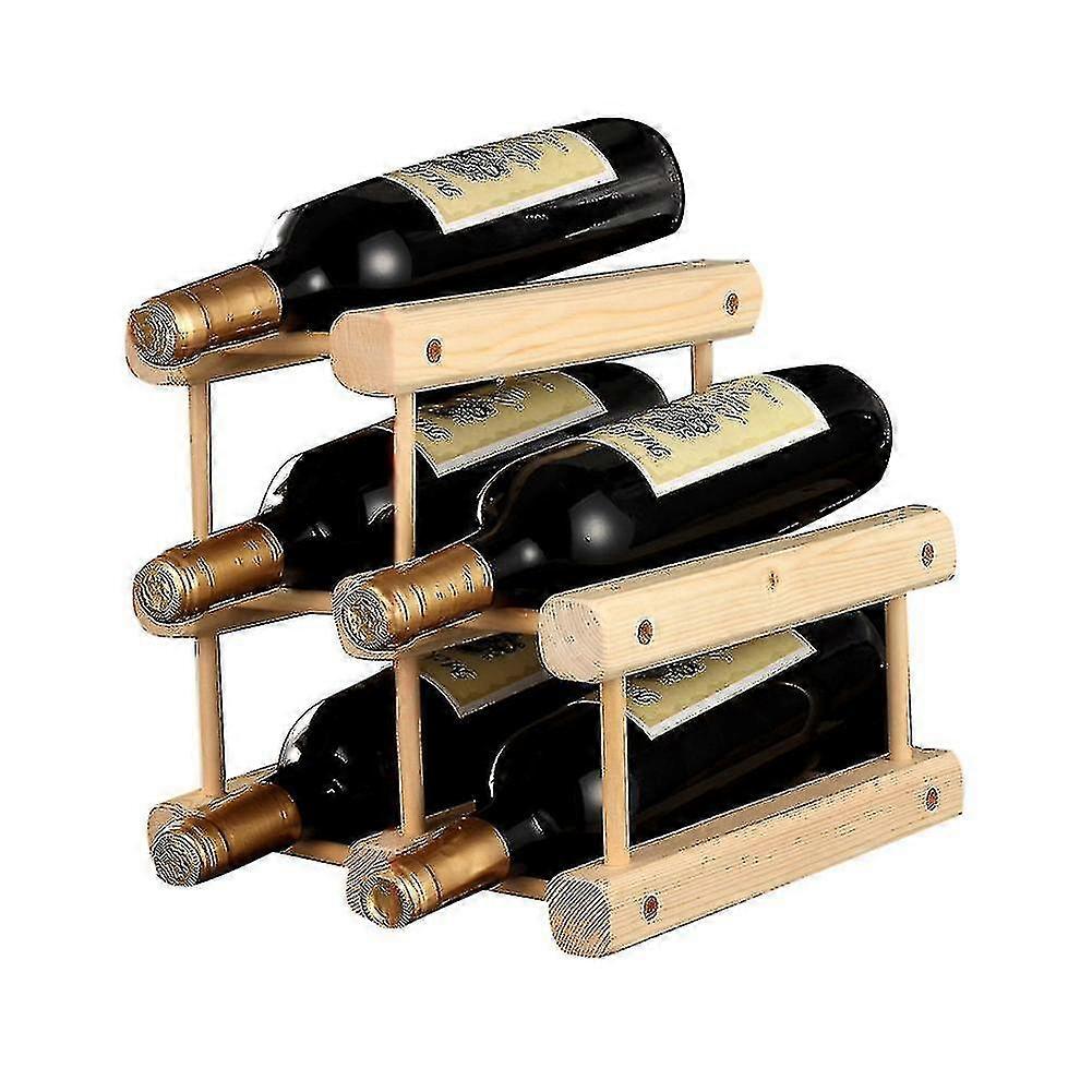 الخشب الصلب النبيذ رف الخشب الصلب حامل زجاجة النبيذ
