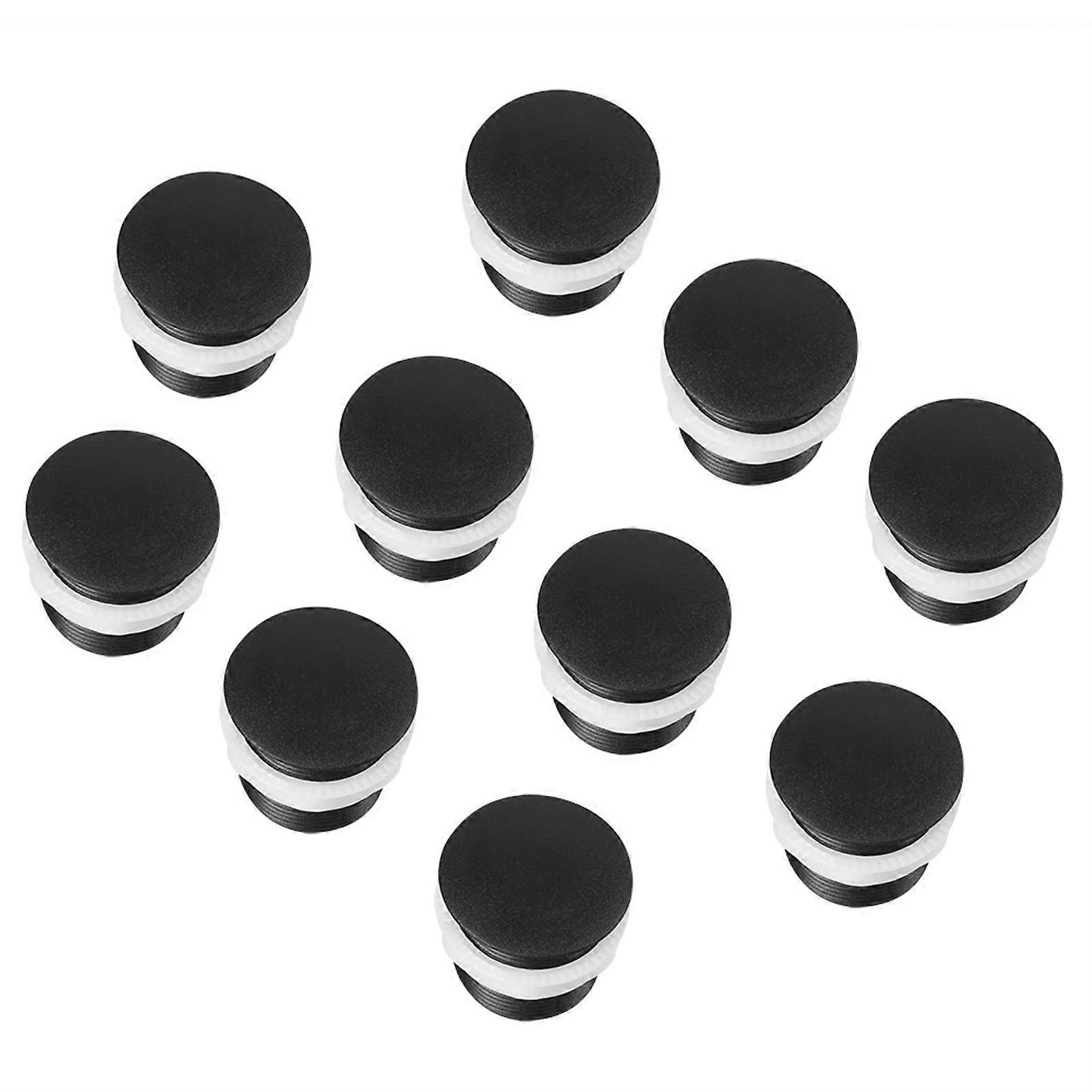 10pcs 28MM Screw in type Black Push Button Cover Cap for Arcade Game