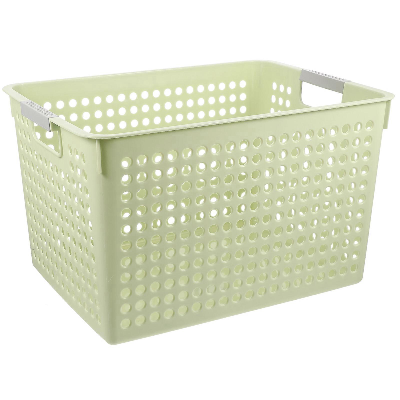 Cesta de lavanderia de plástico multi-funcional Desktop File Organizer Crianças Toy Storage Basket
