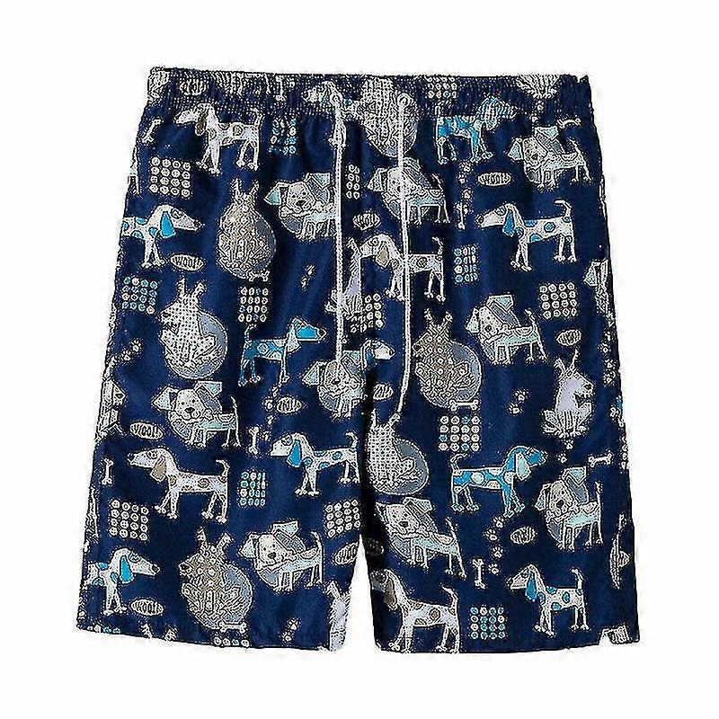 Men's Hawaiian Beach Shorts Summer Casual Half Pants Plus Size