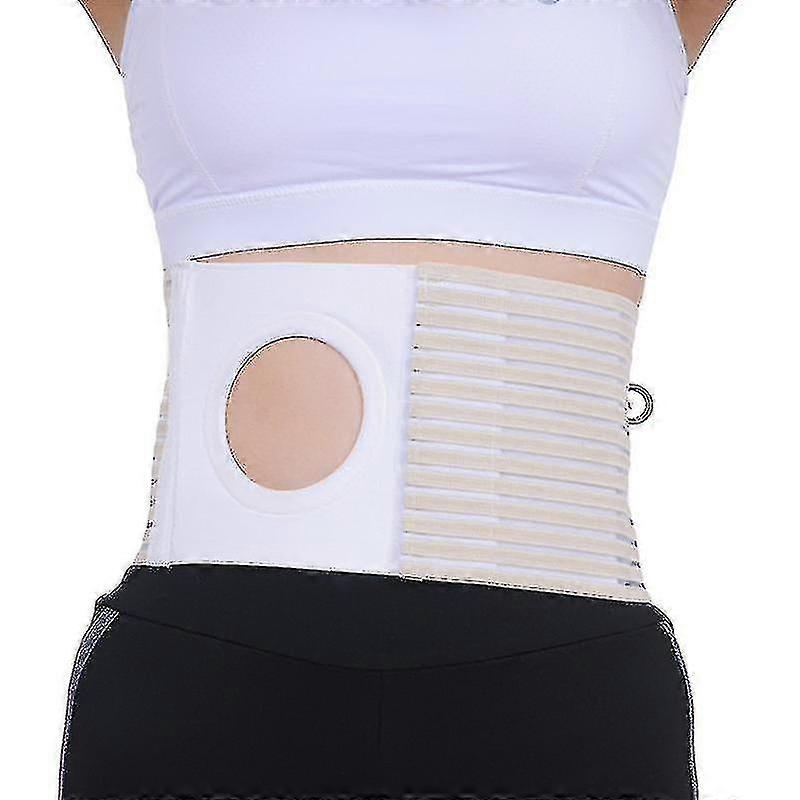 Lumbar Abdominal Elastic Stoma Hernia Belt With Stoma Opening L