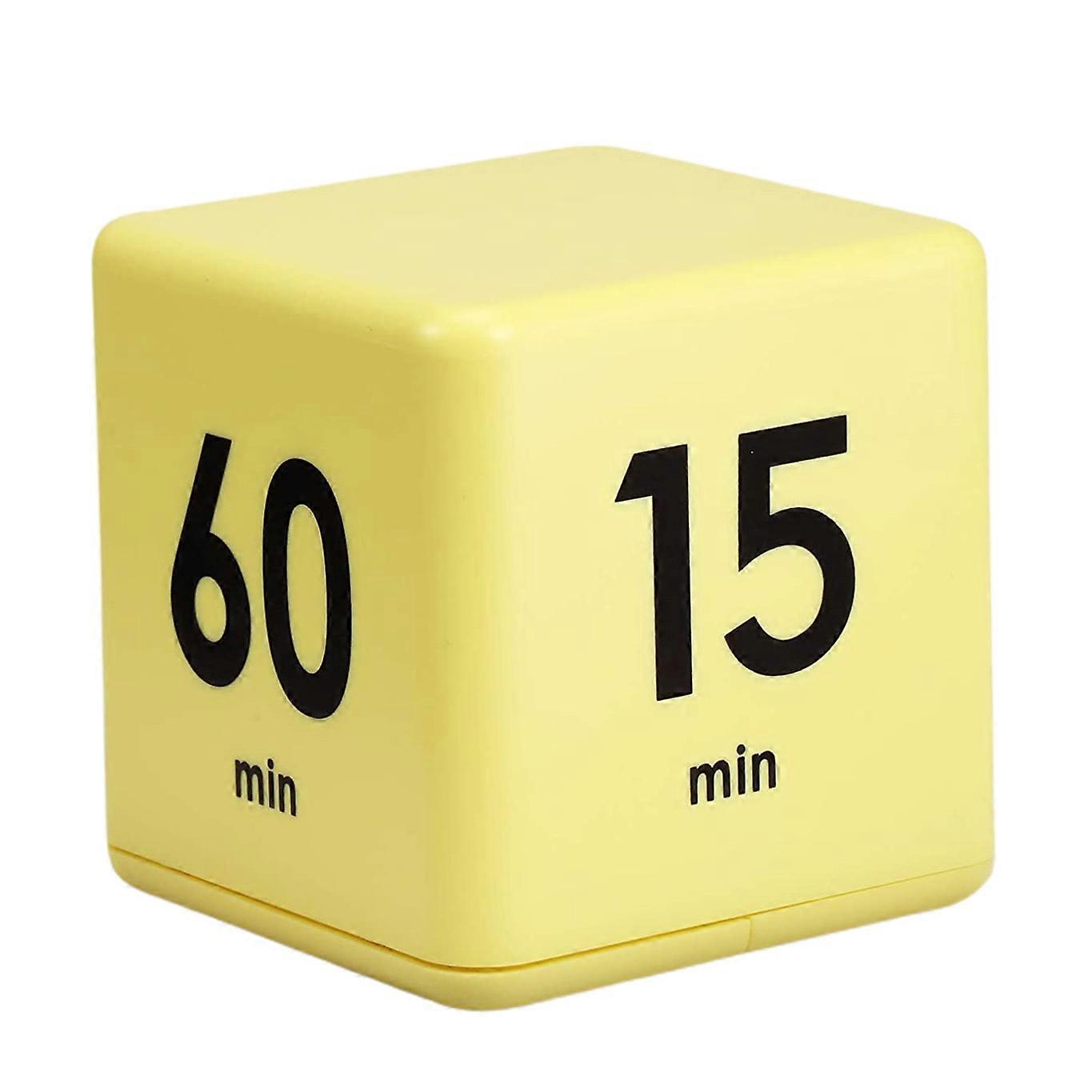 Time Cube-Timer Kitchen Timer Gravity Sensor Flip Timer Exercise Game Timer 15-20-30-60 Minutes for