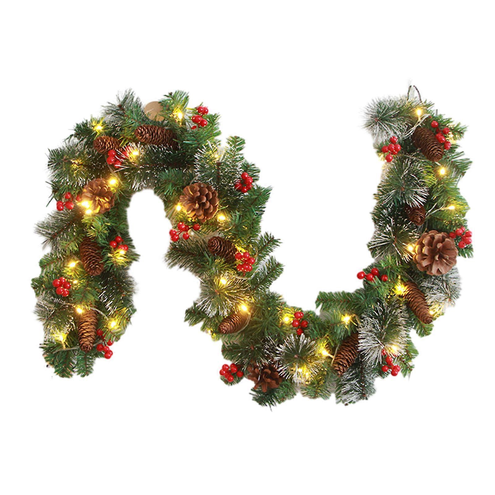 180cm/270cm Christmas Branches with Red Berrys Personalized Reusable Decorative Props for Home Wall Door