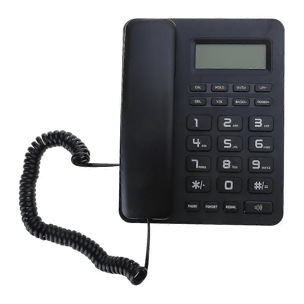 Large Button Corded Telephone with LCD Display for Elderly Home Hotel