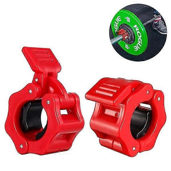 2 Pcs Gym Barbell Clamps Quick Release Barbell Collar Clips
