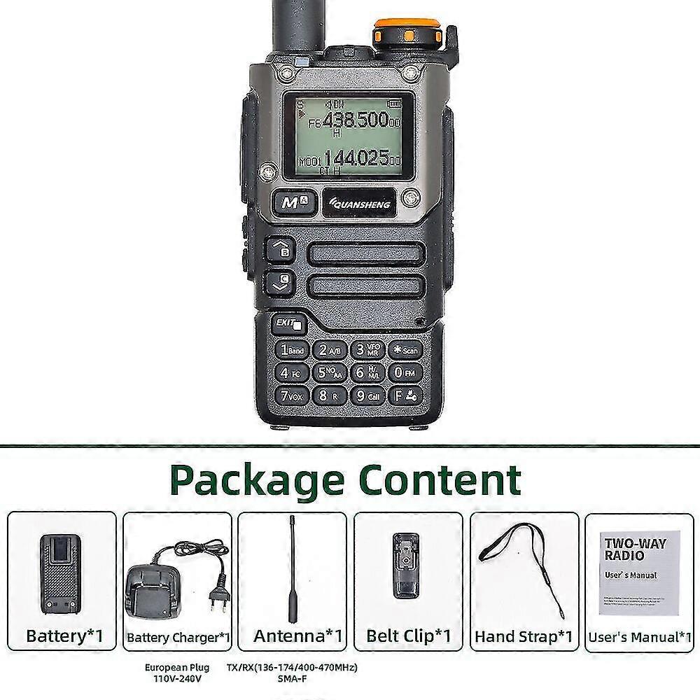 Quansheng Uv K5 (8) Walkie Talkie Portable Am Fm Two Way Radio Commutator Station Amateur Ham Wireless Set Long Range Receiver
