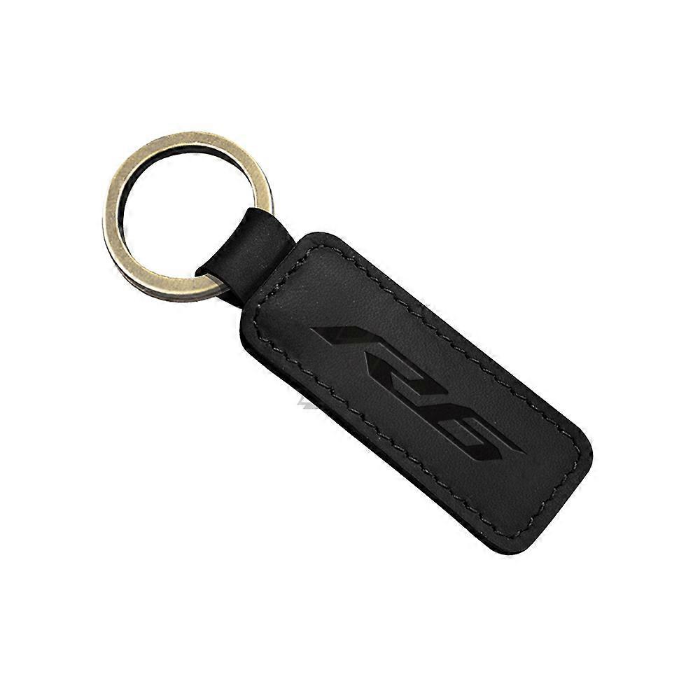 For Yamaha R6 YZF-R6 New Logo Motorcycle Keychain Cowhide Key Ring