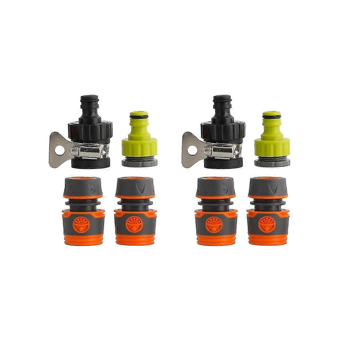 2 Set Durable Universal Water Faucet Adapter Plastic Hose Fitting Hose Irrigation Garden Suit for 1