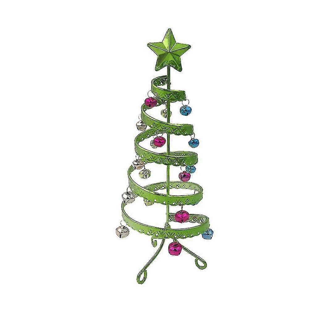 Tabletop Spiral Gems Christmas Tree - Metal Table Top Tree - Home Wedding Holiday Dcor